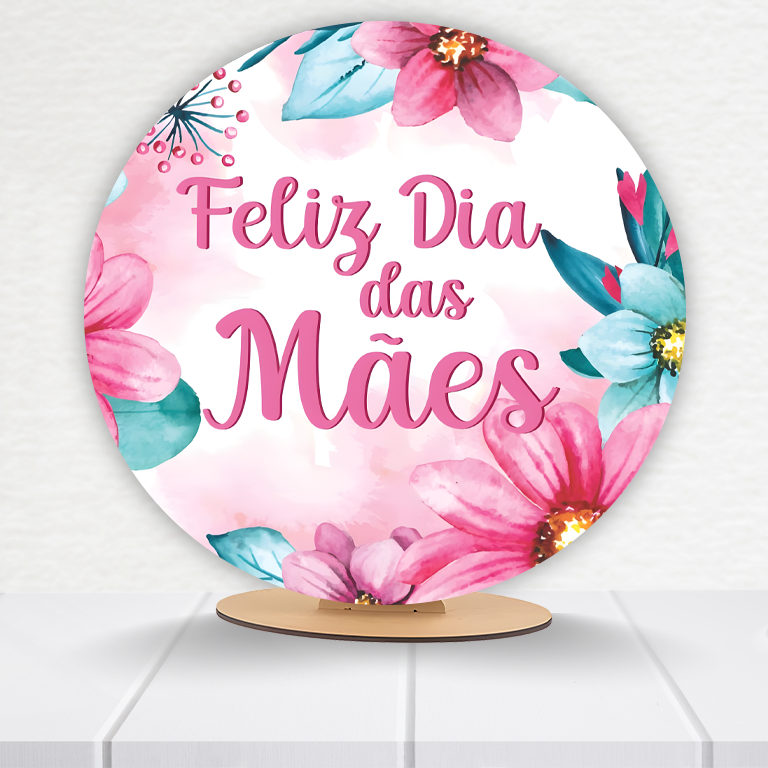 Painel Redondo Dia Das Mães 50x50cm - Imagem 6
