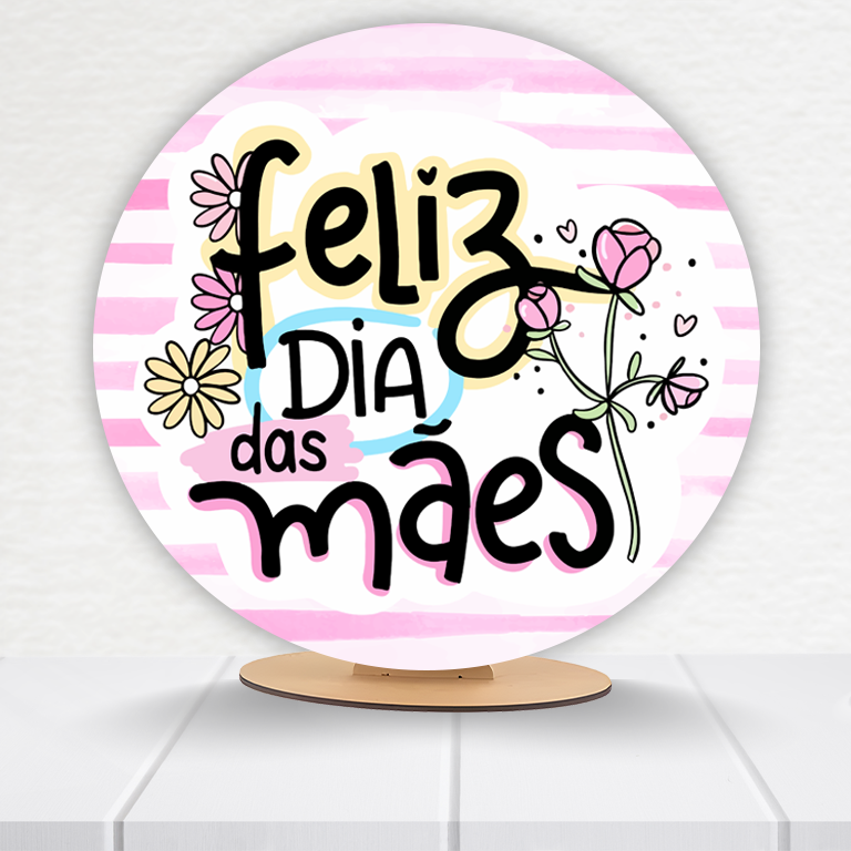 Painel Redondo Dia Das Mães 50x50cm - Imagem 4