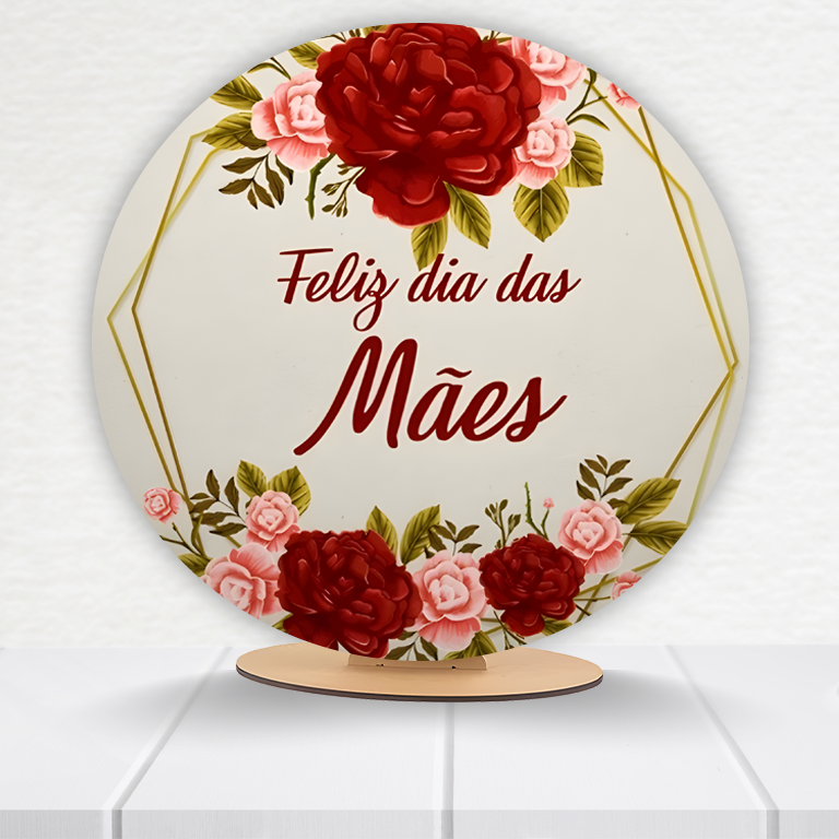 Painel Redondo Dia Das Mães 50x50cm - Imagem 10