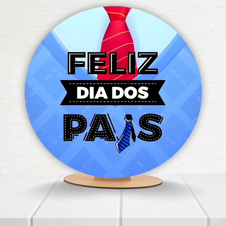 Painel Redondo Dia Dos Pais 50x50cm - Imagem 4