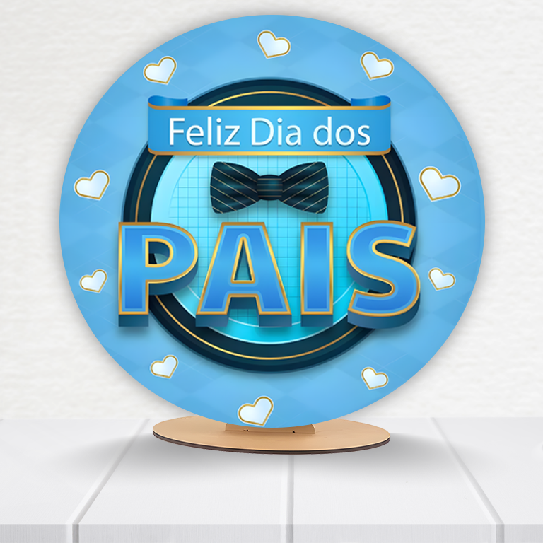Painel Redondo Dia Dos Pais 50x50cm - Imagem 9