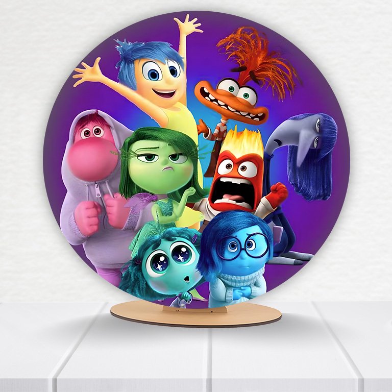 Painel Redondo Divertidamente 50x50cm - Imagem 10