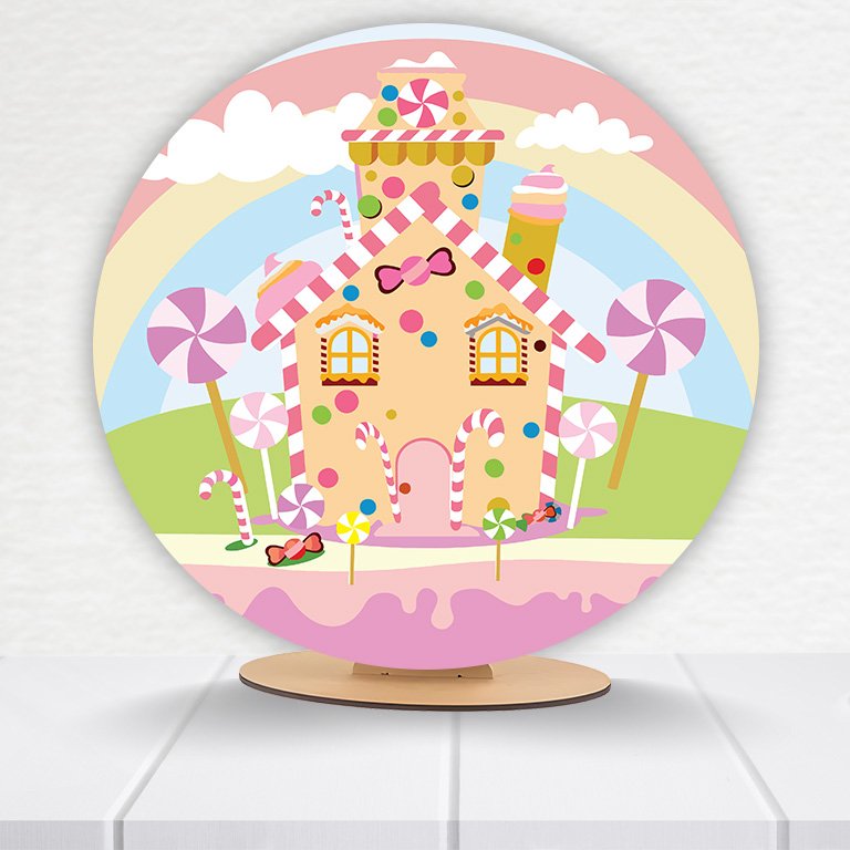 Painel Redondo Doceria 50x50cm - Imagem 3