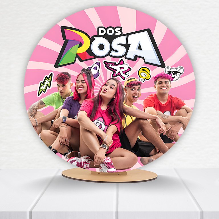 Painel Redondo Dos Rosas 50x50cm - Imagem 3