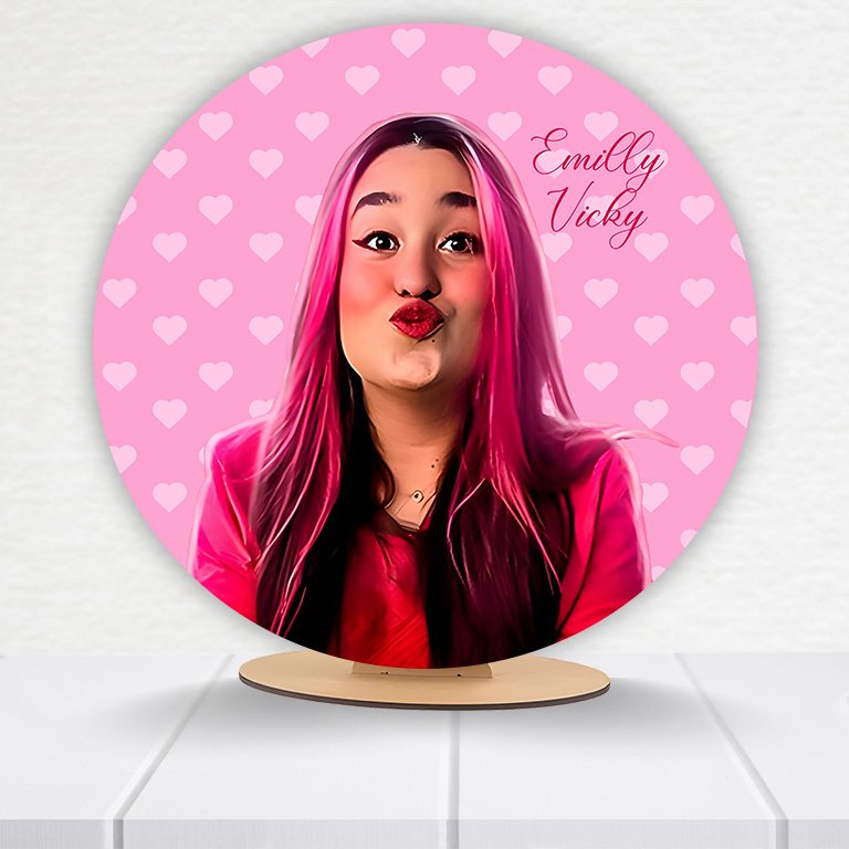 Painel Redondo Dos Rosas 50x50cm - Imagem 13