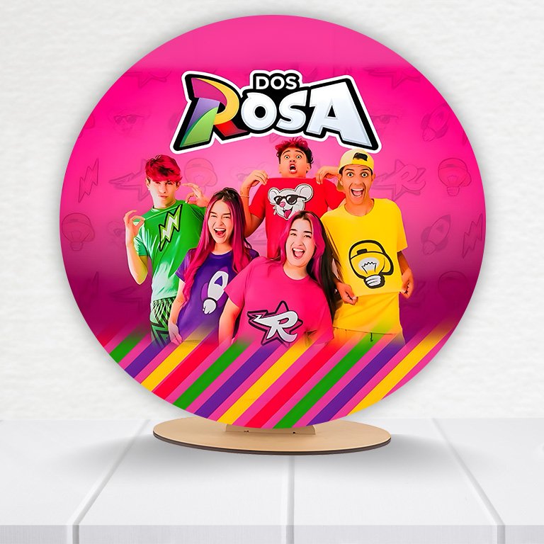 Painel Redondo Dos Rosas 50x50cm - Imagem 7