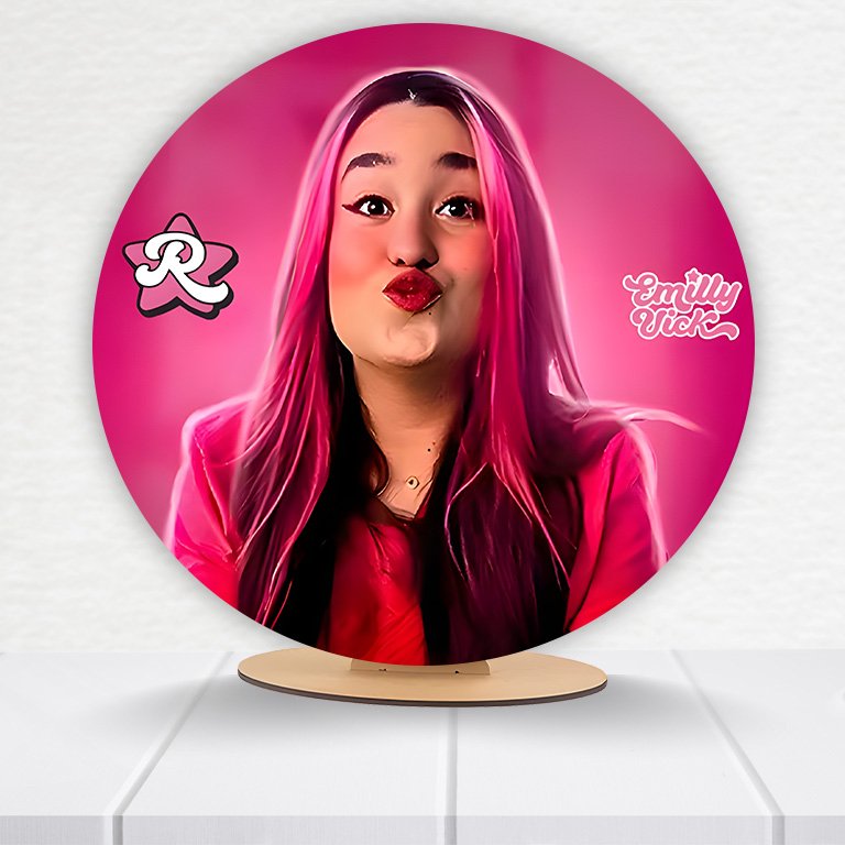 Painel Redondo Dos Rosas 50x50cm - Imagem 14