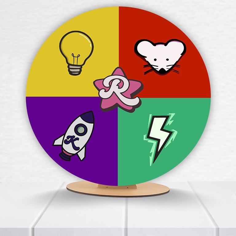 Painel Redondo Dos Rosas 50x50cm - Imagem 8