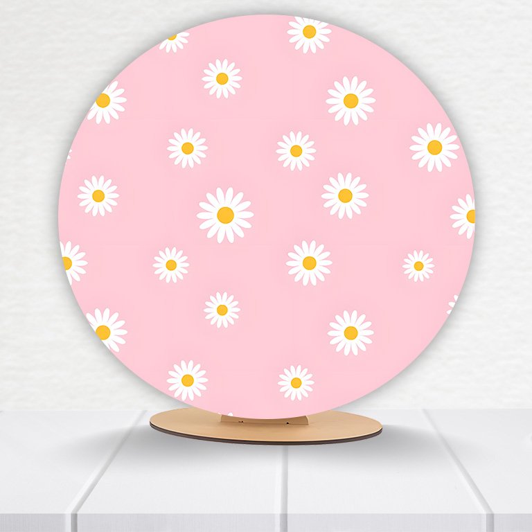 Painel Redondo Flores 50x50cm - Imagem 17