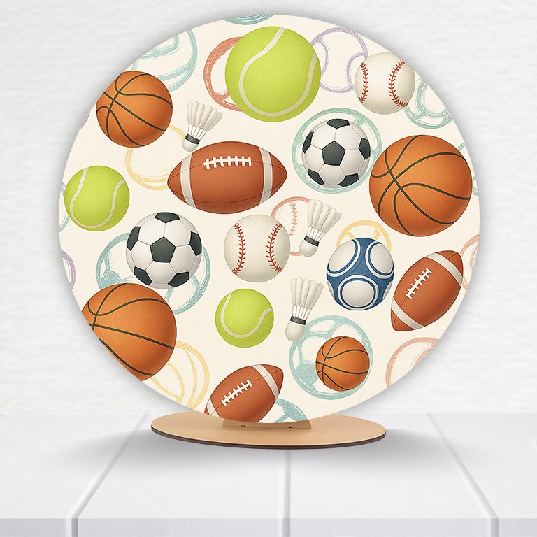 Painel Redondo Futebol 50x50cm - Imagem 15