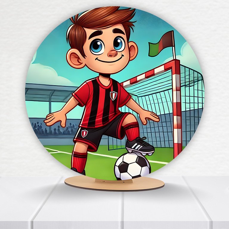 Painel Redondo Futebol 50x50cm - Imagem 10
