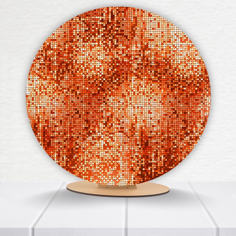 Painel Redondo Glitter 50x50cm  PAINEL190 - Imagem 19