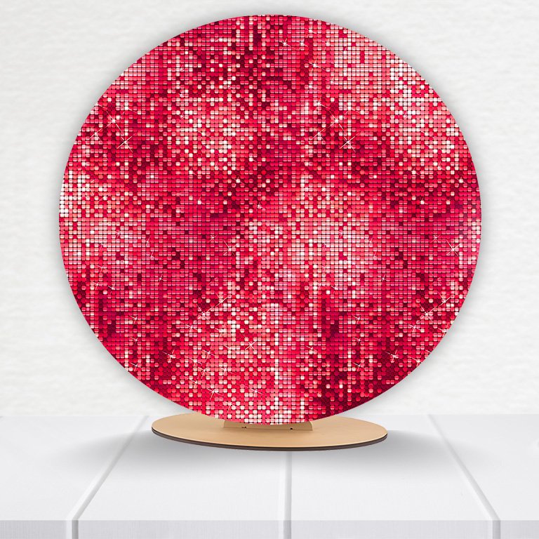 Painel Redondo Glitter 50x50cm  PAINEL190 - Imagem 14