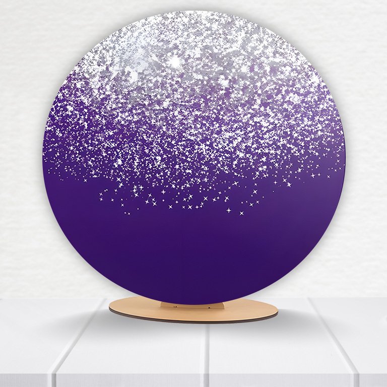 Painel Redondo Glitter 50x50cm  PAINEL190 - Imagem 4