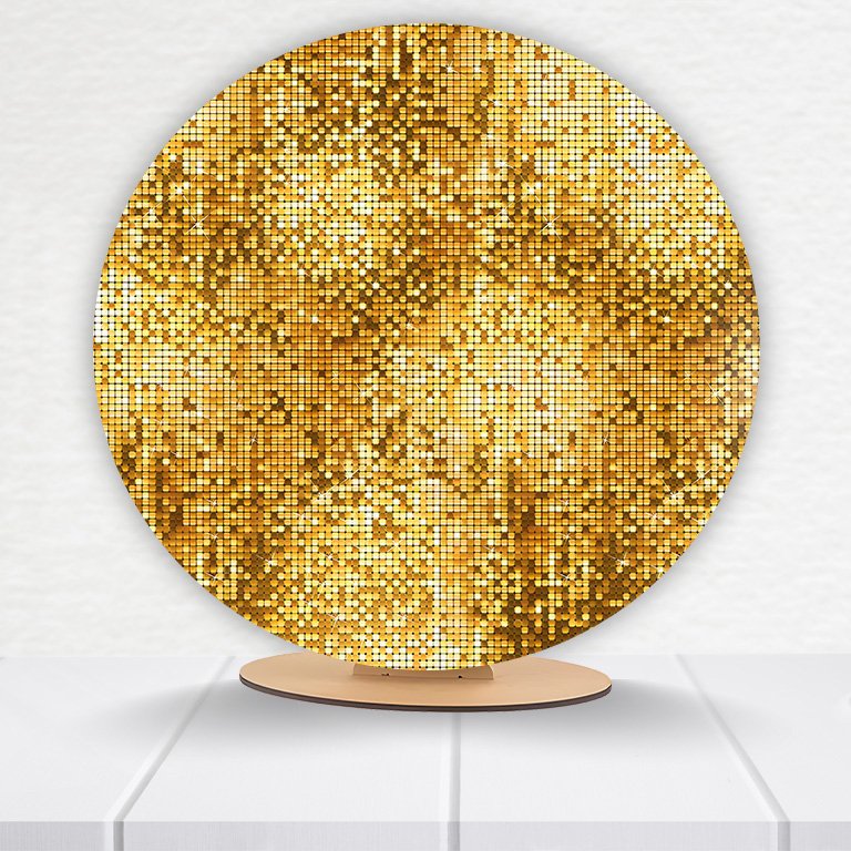 Painel Redondo Glitter 50x50cm  PAINEL190 - Imagem 7