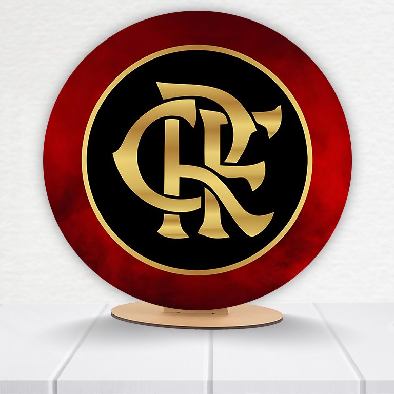 Painel Redondo Flamengo 50x50cm  PAINEL945 - Imagem 10