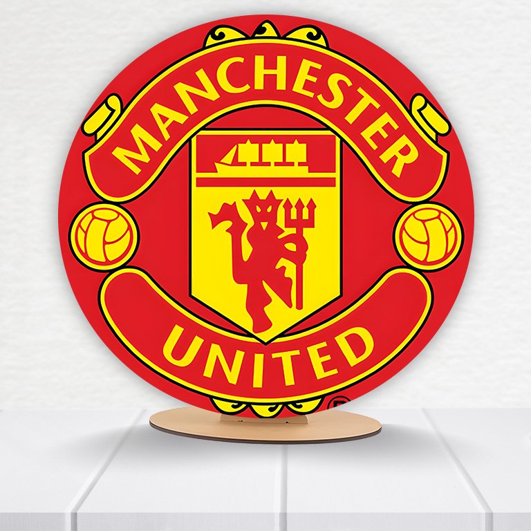 Painel Redondo Manchester City 50x50cm - Imagem 2