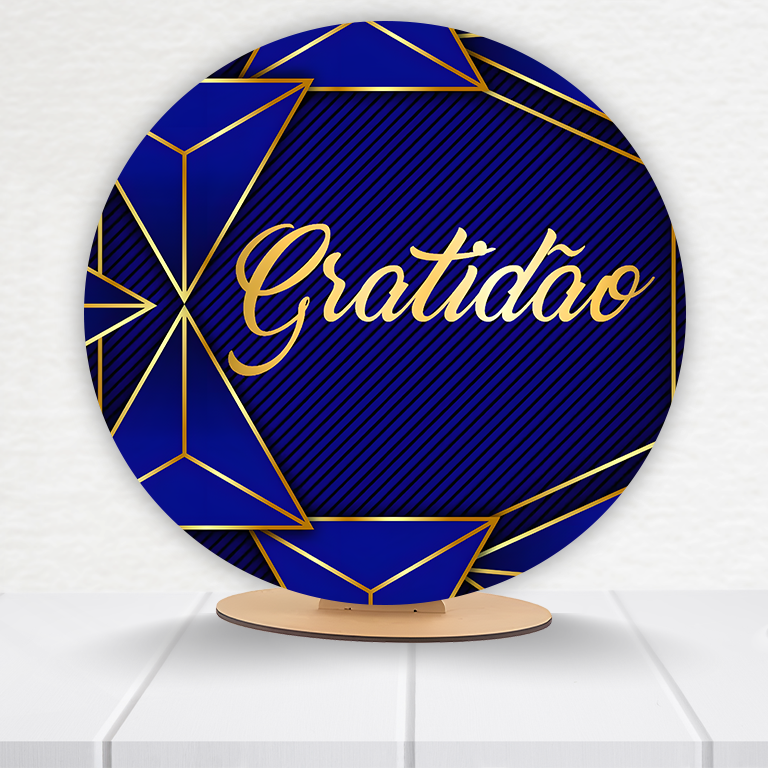 Painel Redondo Gratidão 50x50cm  PAINEL854 - Imagem 13