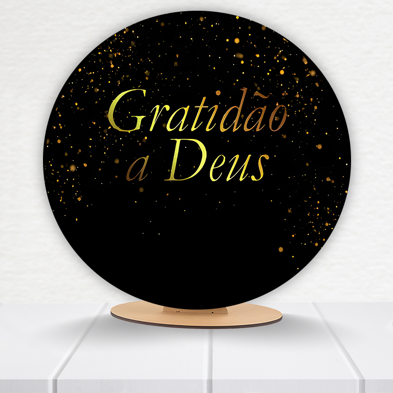 Painel Redondo Gratidão 50x50cm  PAINEL628 - Imagem 14