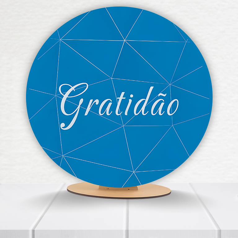 Painel Redondo Gratidão 50x50cm  PAINEL164 - Imagem 16