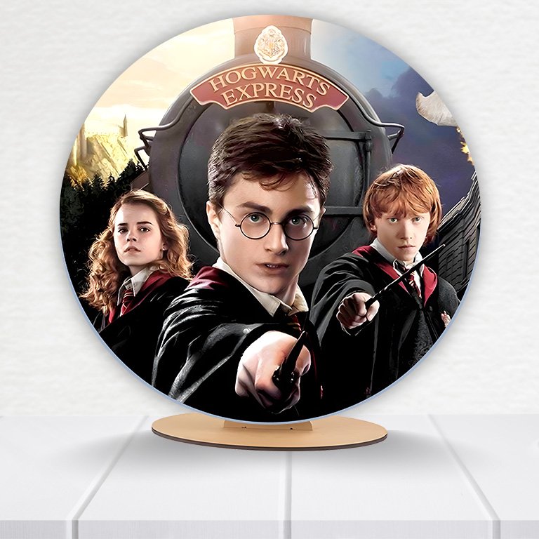 Painel Redondo Harry Potter 50x50cm  PAINEL053 - Imagem 18
