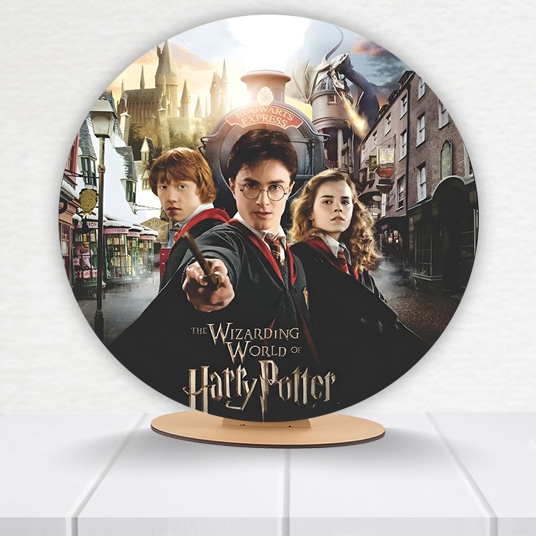 Painel Redondo Harry Potter 50x50cm  PAINEL693