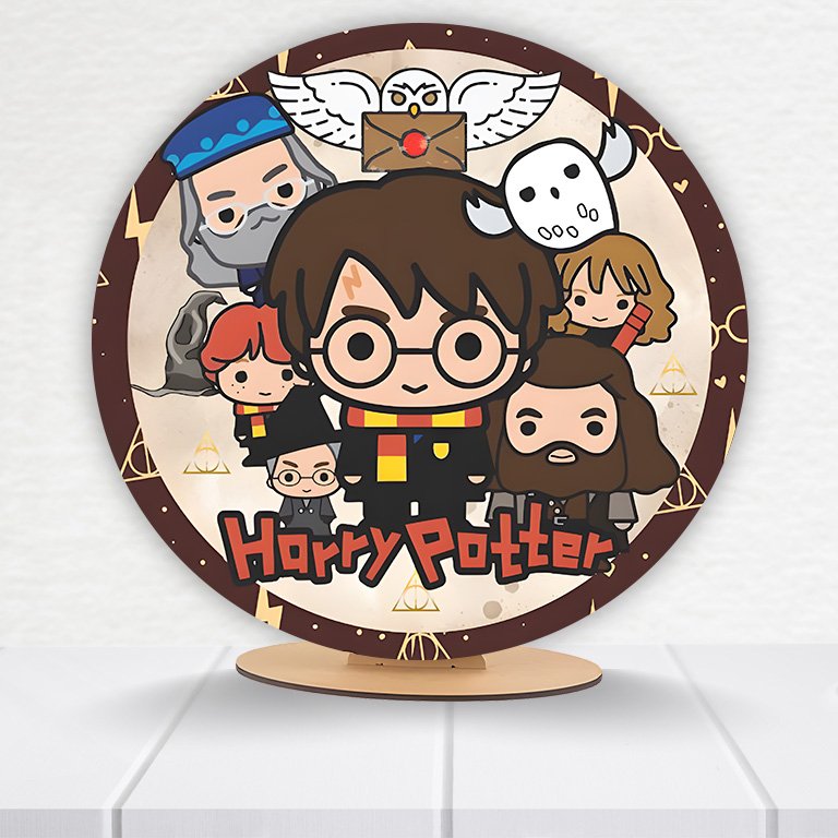 Painel Redondo Harry Potter 50x50cm  PAINEL693 - Imagem 2