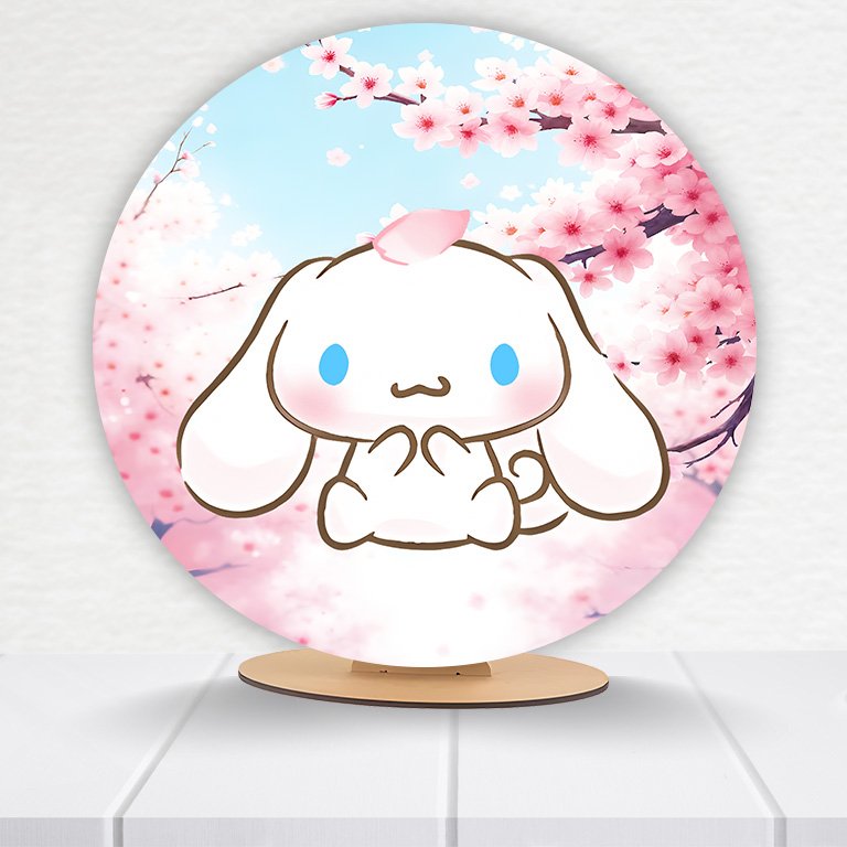 Painel Redondo Hello Kitty 50x50cm  PAINEL466 - Imagem 4