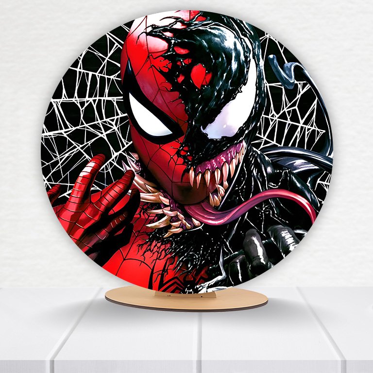 Painel Redondo Homem-Aranha 50x50cm - Imagem 10