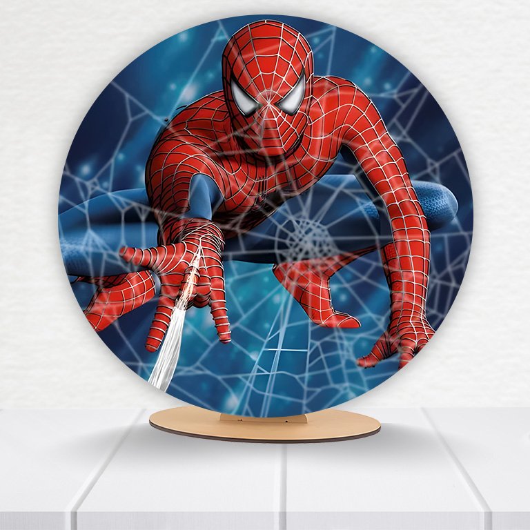 Painel Redondo Homem-Aranha 50x50cm - Imagem 11