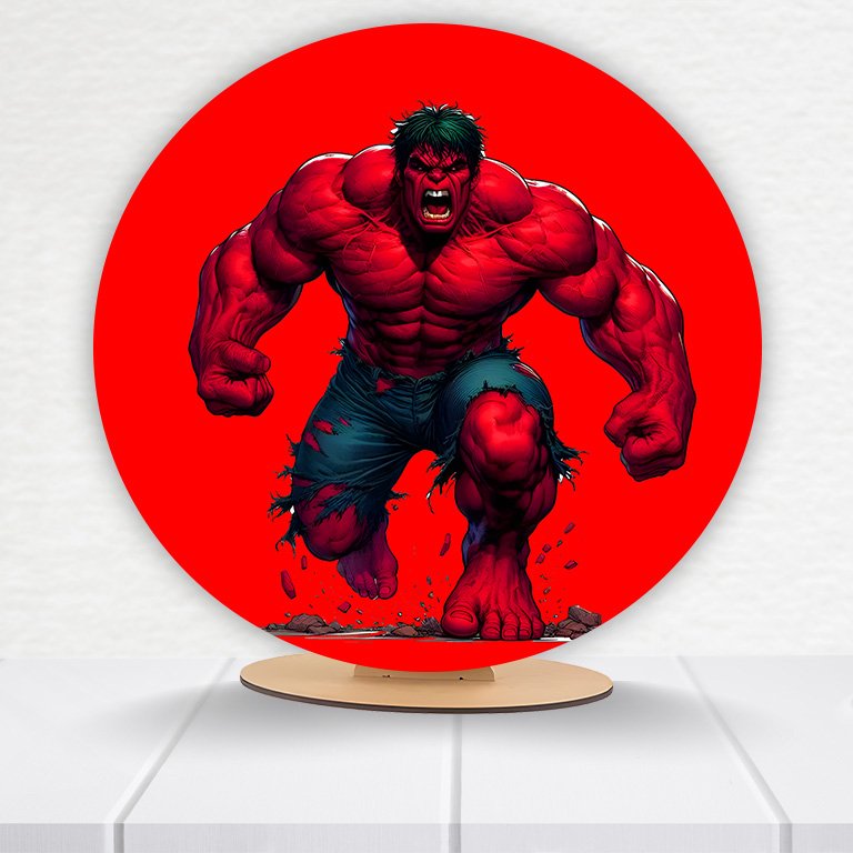 Painel Redondo Hulk 50x50cm - Imagem 17