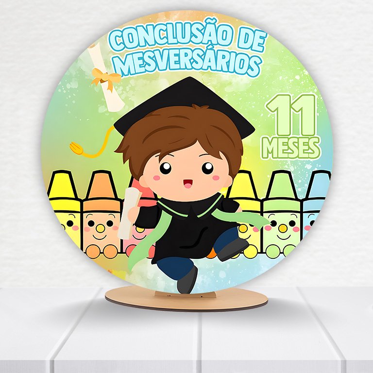 Painel Redondo Mêsversário 50x50cm - Imagem 7