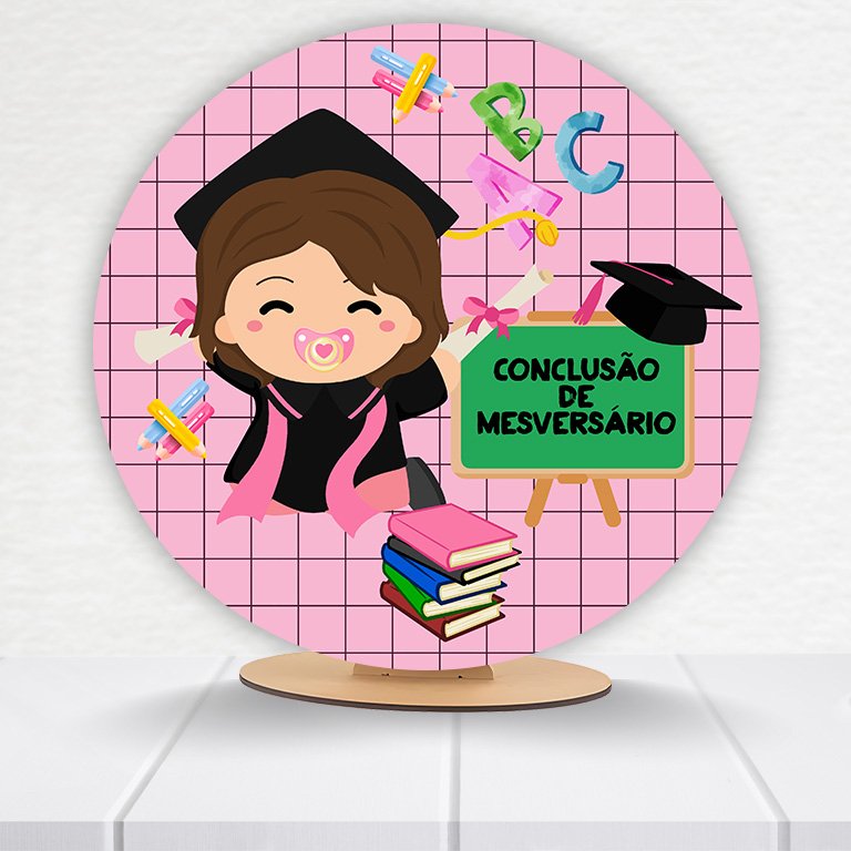 Painel Redondo Mêsversário 50x50cm - Imagem 5