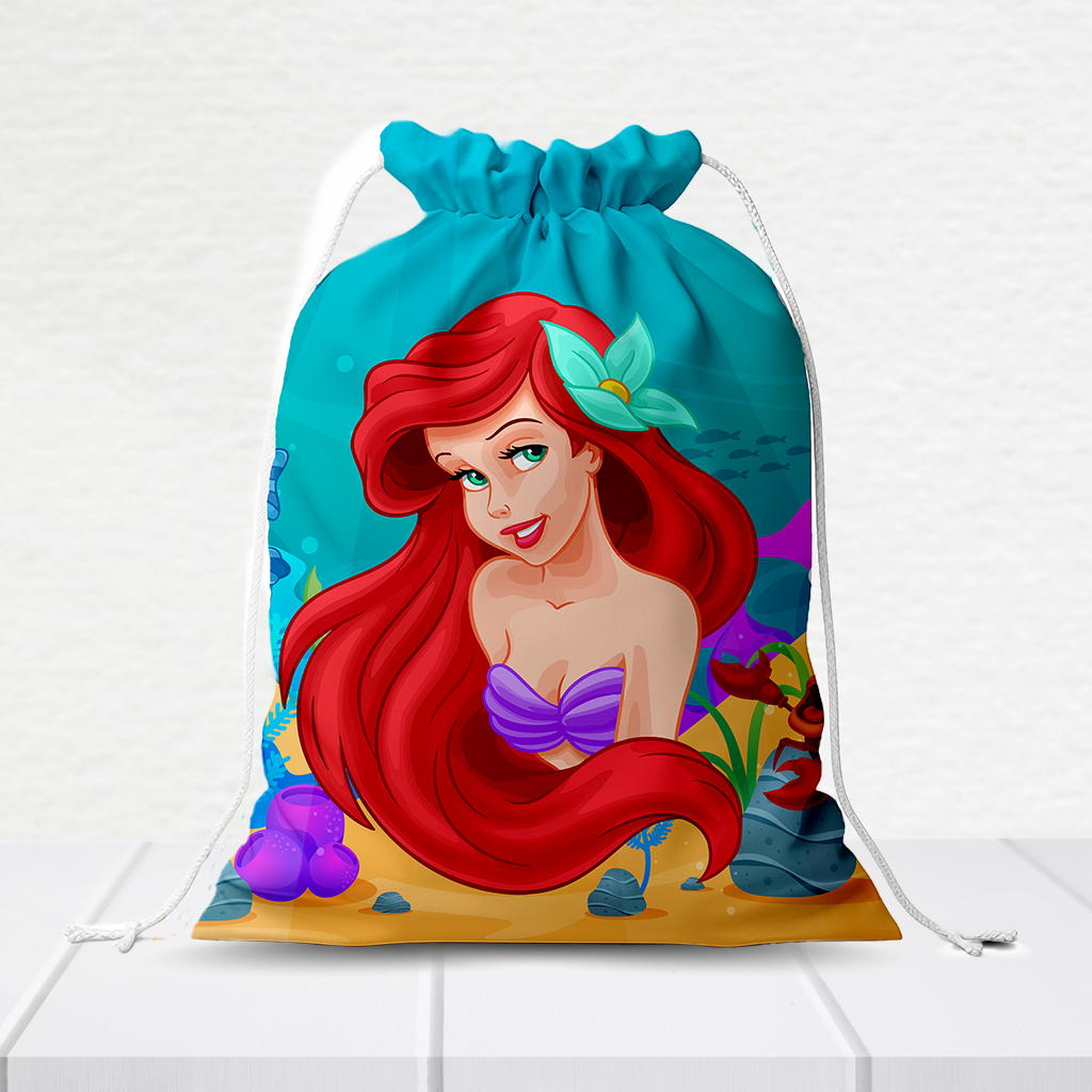 Sacolinha Personalizada Pequena Sereia 20Cm X 15Cm  SACOLI578
