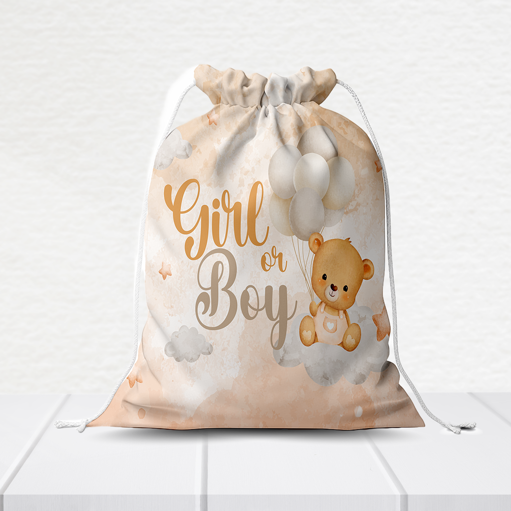 Sacolinha Personalizada Chá Revelação 20Cm X 15Cm - Imagem 2