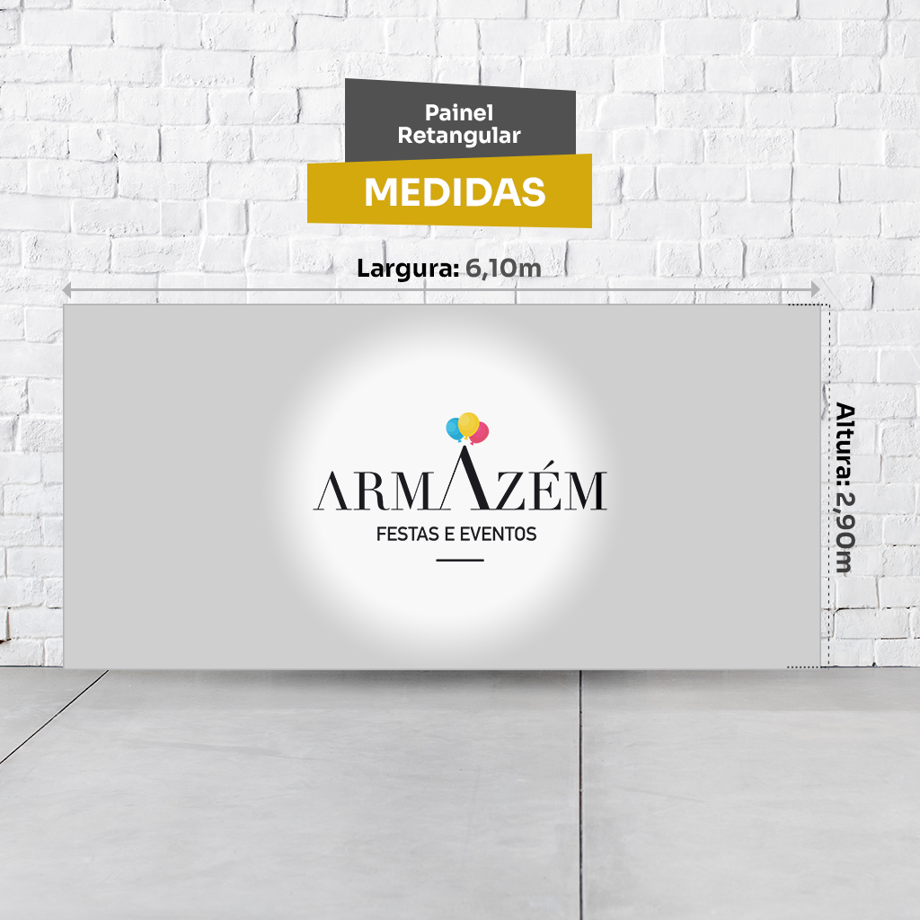 Painel Retangular Tema Encanto Em Tecido Oxford 100% Poliéster - Imagem 3