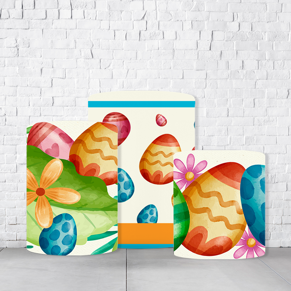 Trio de Cilindros Para Festas Páscoa Em Tecido Helanca C/Elástico - Imagem 5