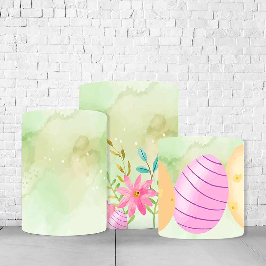 Trio de Cilindros Para Festas Páscoa Em Tecido Helanca C/Elástico - Imagem 2