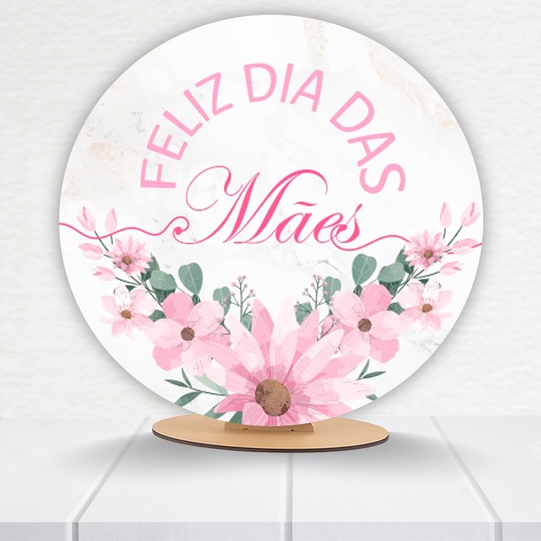 Painel Redondo Dia Das Mães 50x50cm - Imagem 2