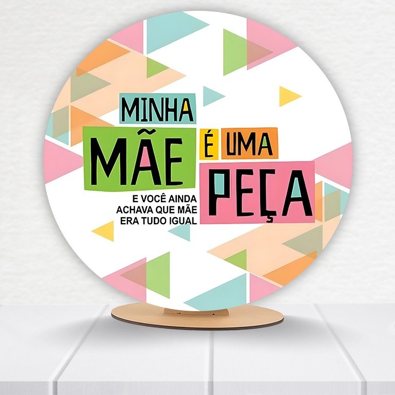 Painel Redondo Dia Das Mães 50x50cm - Imagem 3
