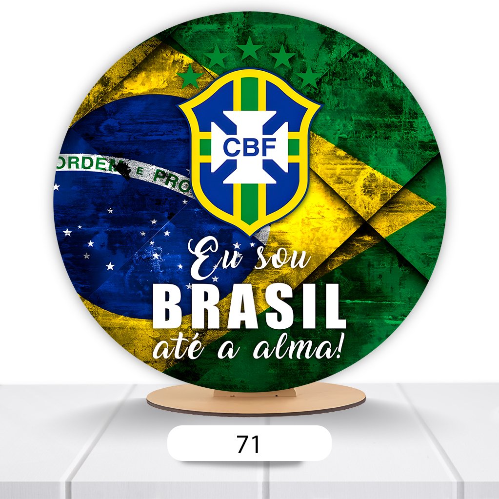 Painel Redondo Copa Do Mundo 50x50cm - Imagem 4