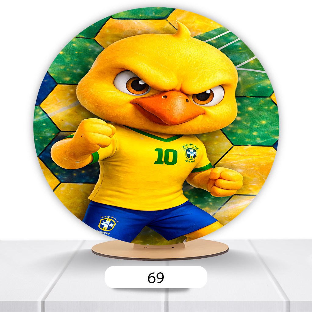 Painel Redondo Copa Do Mundo 50x50cm - Imagem 2