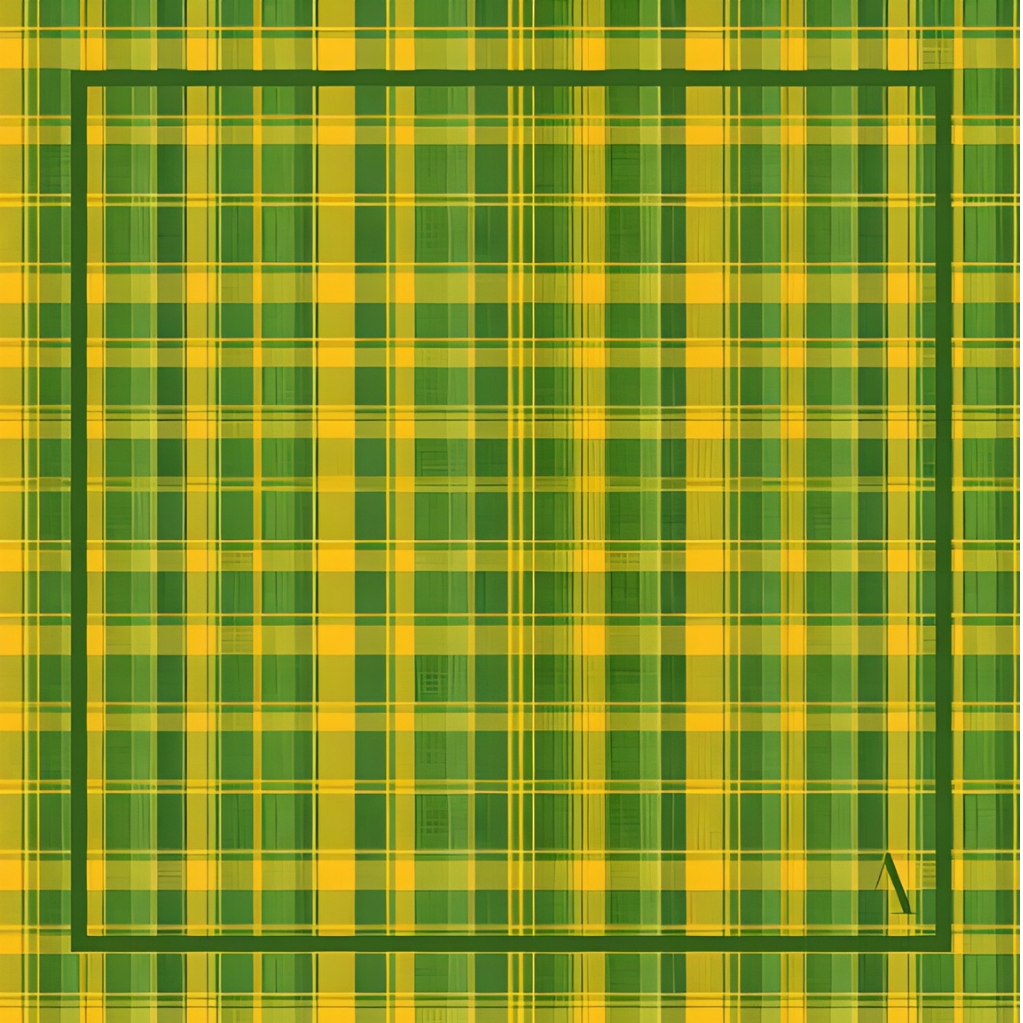 Lenço Estampado Tema Xadrez 90x90cm  LENOES419 - Imagem 2
