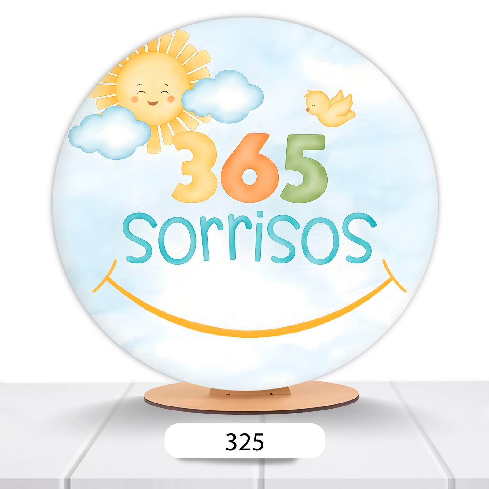 Painel Redondo 365 Sorrisos 50x50cm - Imagem 5