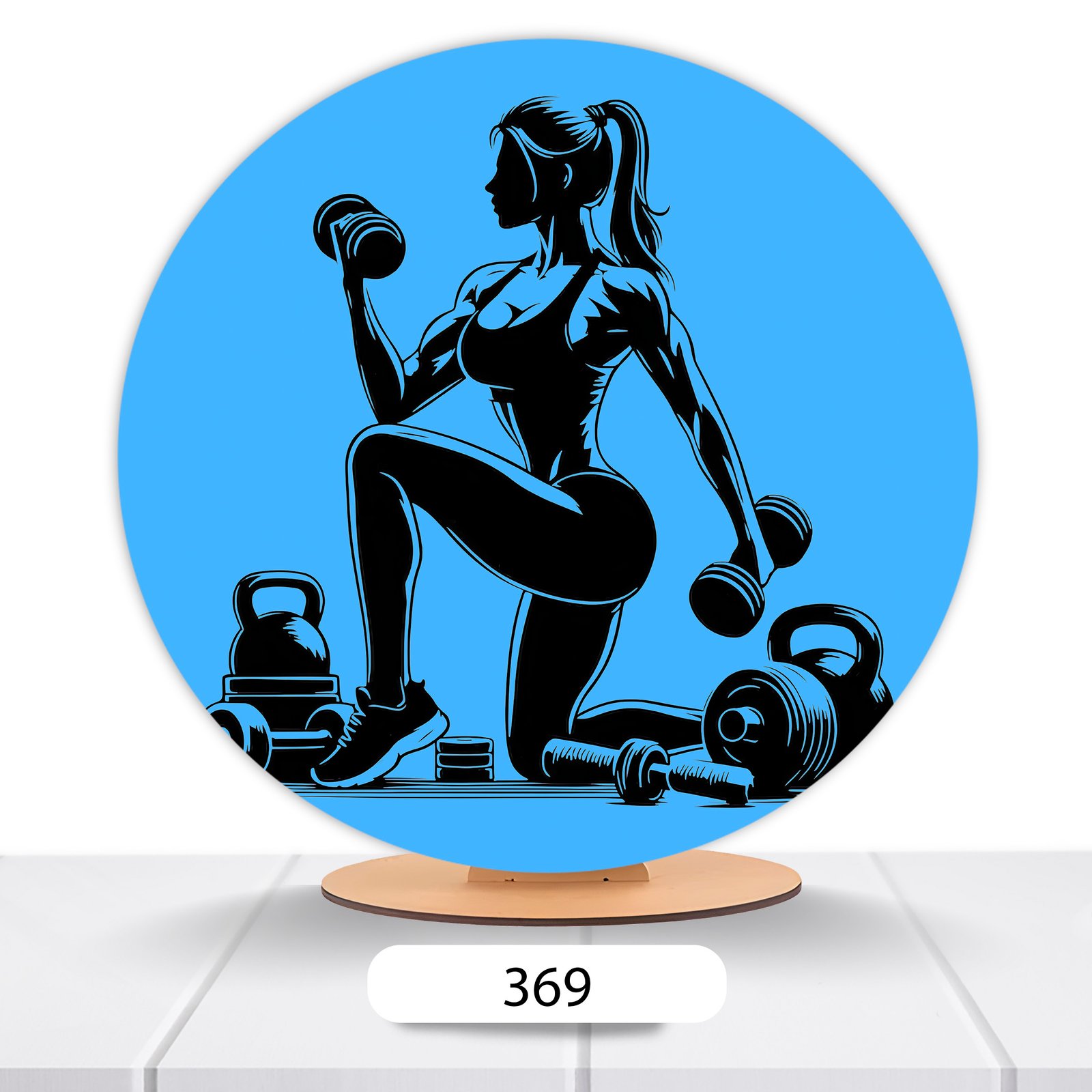 Painel Redondo Academia 50x50cm - Imagem 5