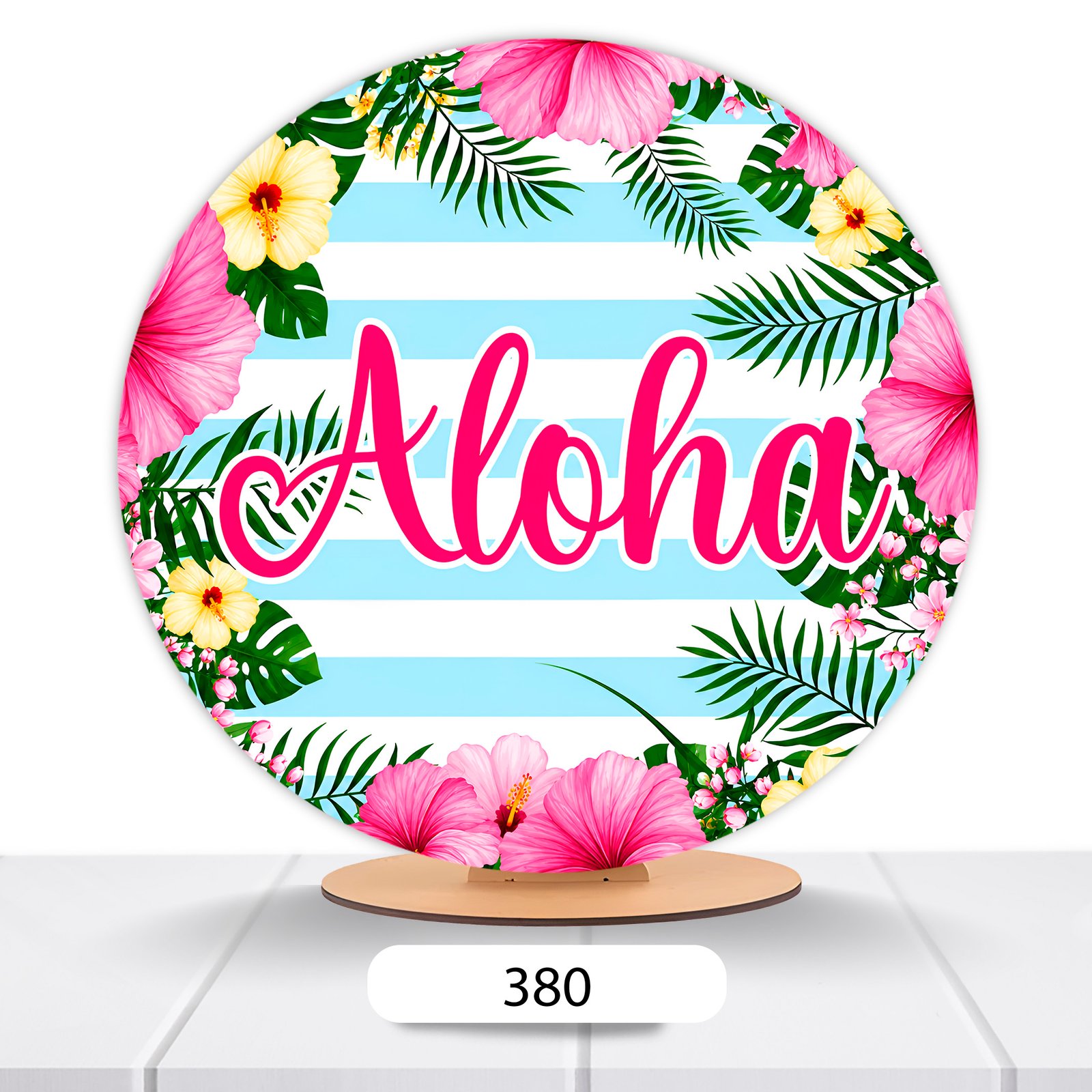 Painel Redondo Aloha 50x50cm