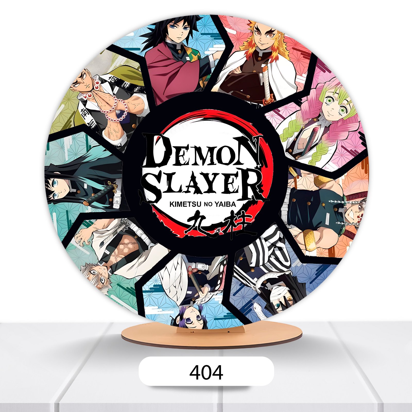 Painel Redondo Demon Slayer 50x50cm - Imagem 2