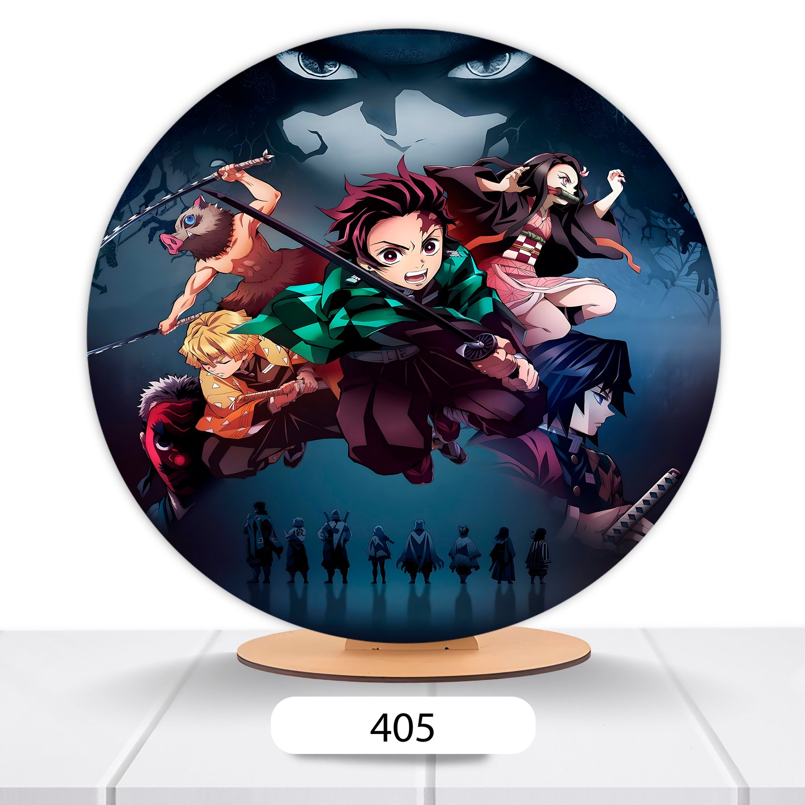 Painel Redondo Demon Slayer 50x50cm - Imagem 3
