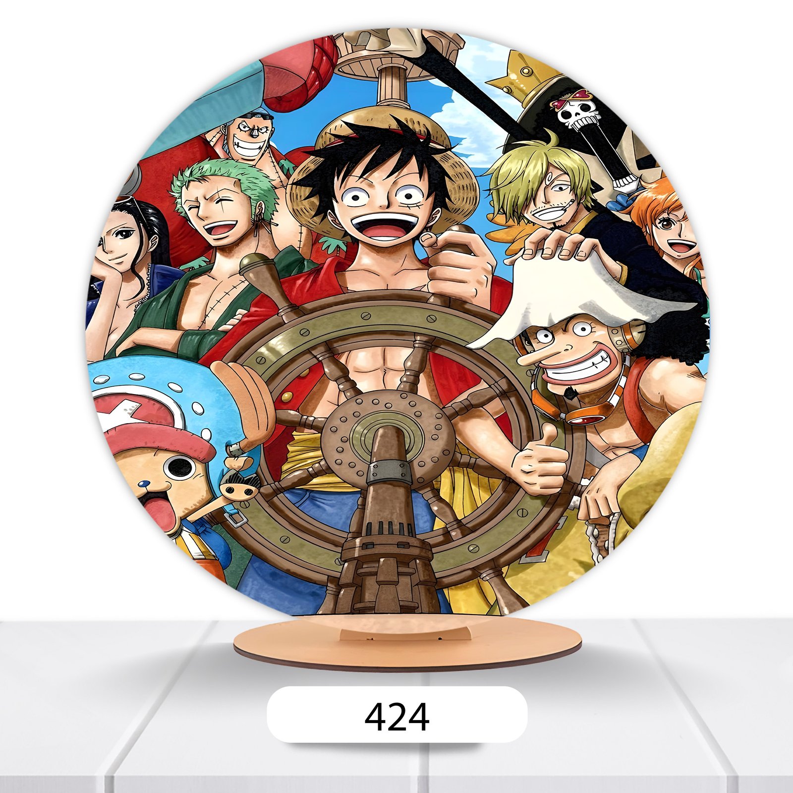 Painel Redondo One Piece 50x50cm - Imagem 6