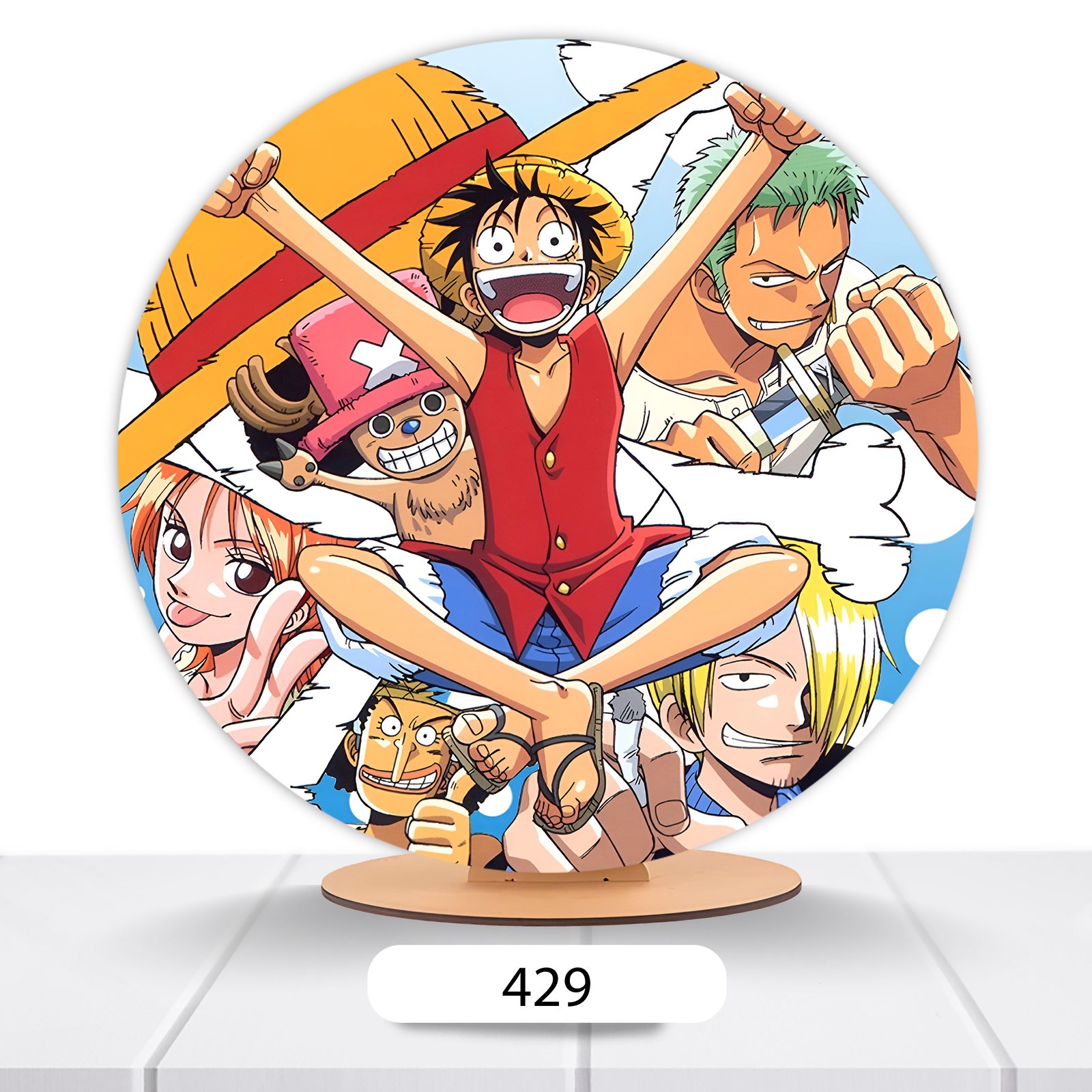 Painel Redondo One Piece 50x50cm - Imagem 11